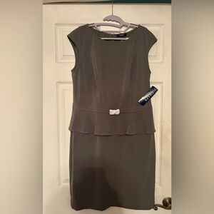Chaps Charcoal Sleeveless Midi Dress (never worn)